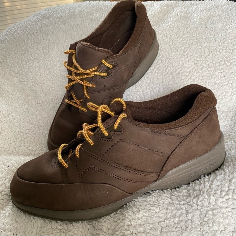 G.H Bass Tan Lace Suede Men Shoes, Sz: 10XW,